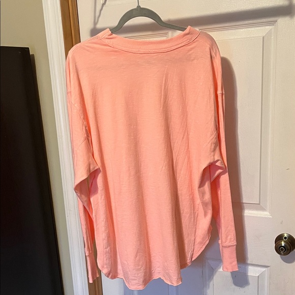 aerie coral Crewneck Long Sleeve Top - Picture 6 of 6